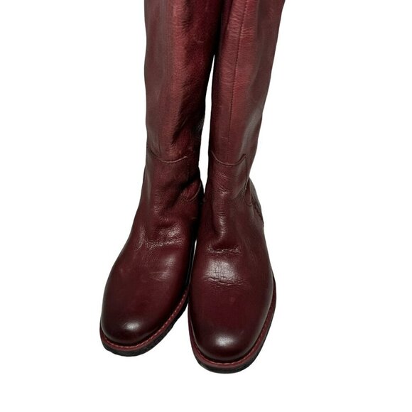 FRANCO SARTO Womens Meyer Block Heel Leather Riding Boot Size 5 wide calf - Picture 5 of 9